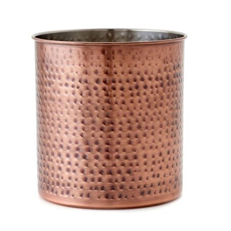Old Dutch International Old Dutch International 1849JB 7 in. Dia. x 7.5. in. Hammered Jumbo Tool Caddy; Antique Copper 1849JB